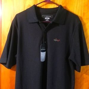 Greg Norman Mens Play dry black polo Size M NWT